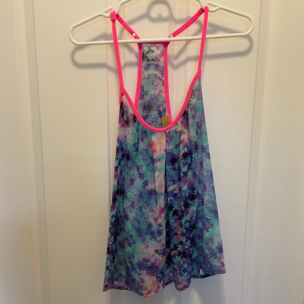 Princess Vera Wang Multicolor Puzzle Piece Tank